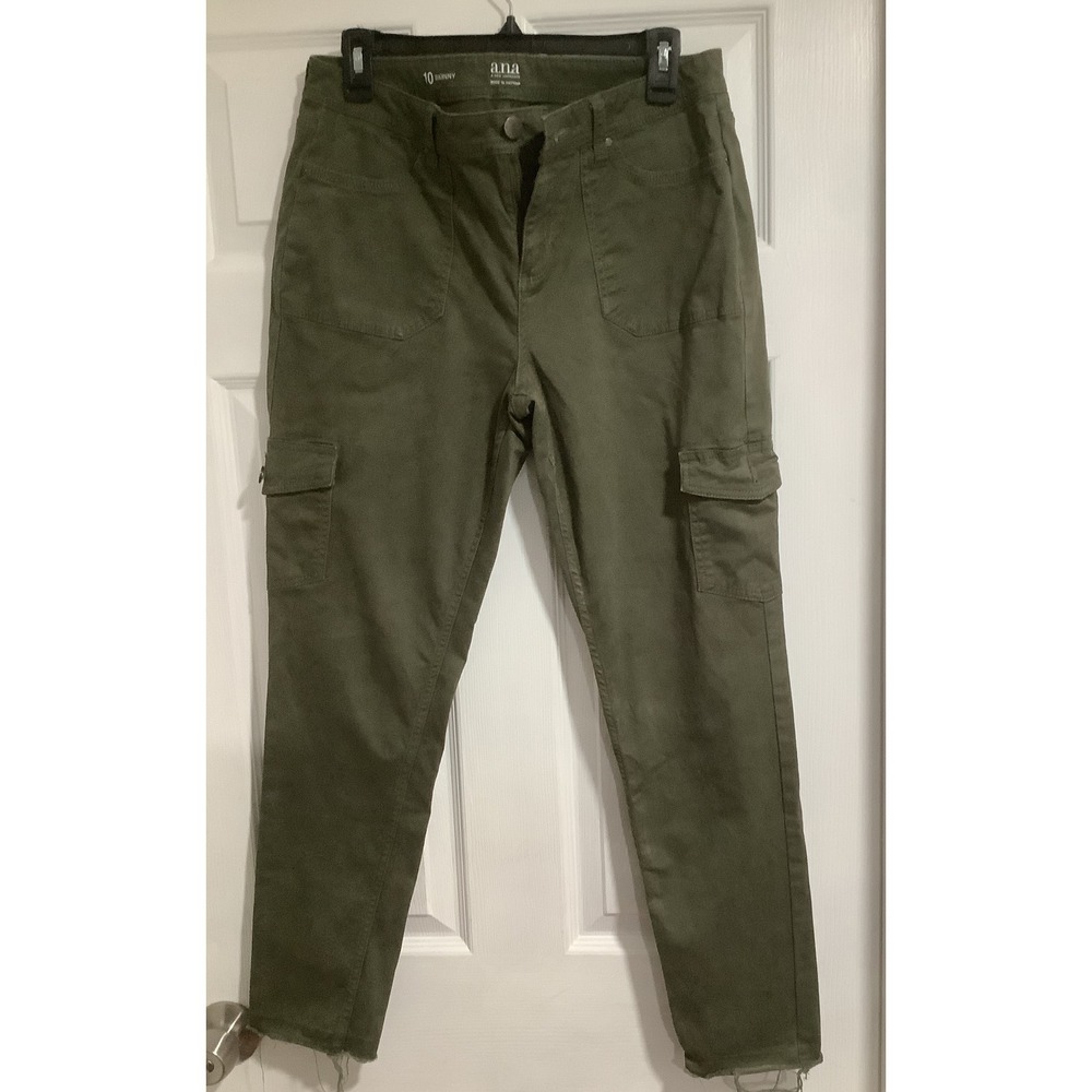 A New Approach A.N.A. Women's Cargo Skinny Size 16 Pants Bing Cherry  Mid-Rise